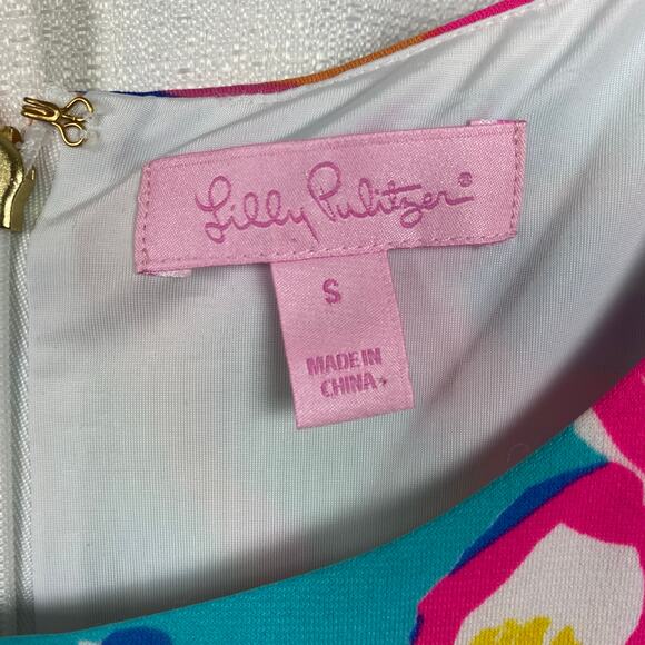 Lilly Pulitzer Fairfield Blue Summer Haze Engineered Tunic Dress Sz.S - Picture 7 of 16